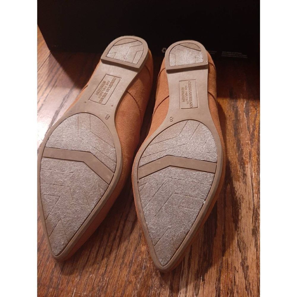Size 8 Christian Siriano Payless Brown Flat Cut Out Tie Casual Dress Shoes - Picture 4 of 4